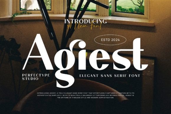 Agiest: A Serif Typeface for Handmade Products and Printables