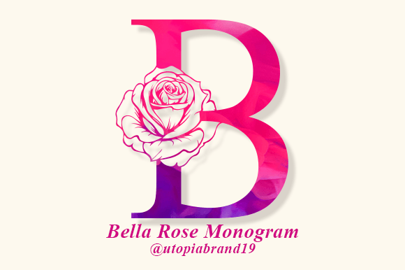 Bella Rose Monogram: A Decorative Font for Handmade Goods