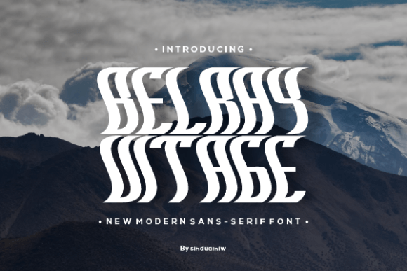 Belray Vitage: A Bold Sans Serif Font for Handmade Products and Shop Branding