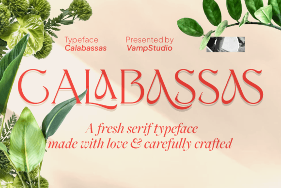 Calabassas: A Serif Font That Feels Like a Quiet Welcome