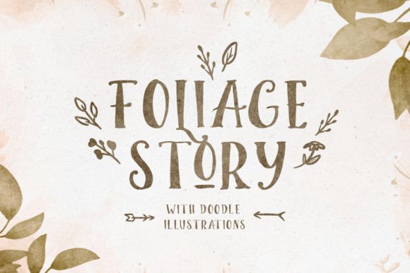 Foliage Story: A Serif Font for Handmade Brands