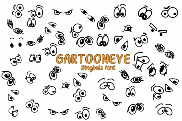 Gartoon Eye: A Dingbats Font for Handmade Craft Projects