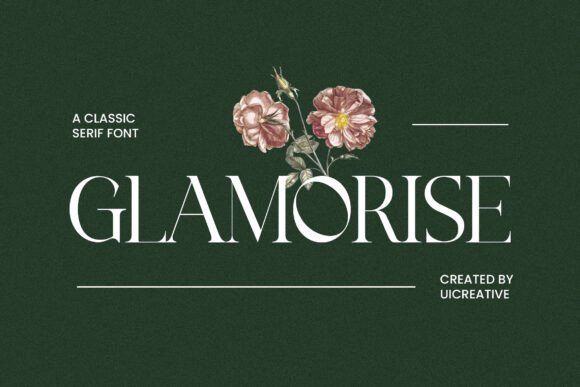 Glamorise: The Serif Font Your Handmade Shop Needs