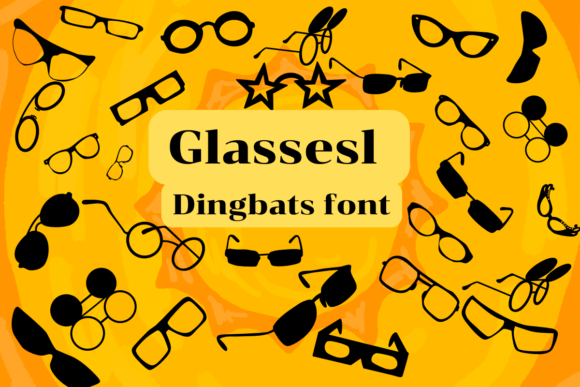 Glasses Font: Sketch-Themed Dingbats for Creative Products