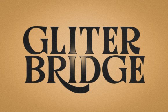 Gliter Bridge: A Serif Font That Elevates Editorial Design