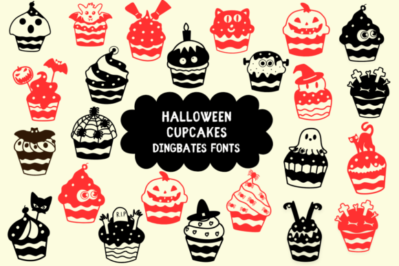 Halloween Cupcakes Font