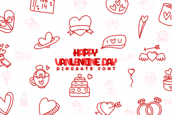 Happy Vanlentine Day: A Dingbats Font That Adds Sketchy Warmth to Brands