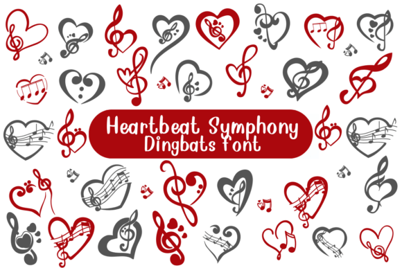 Heartbeat Symphony: A Dingbats Font for Polished Brand Visuals