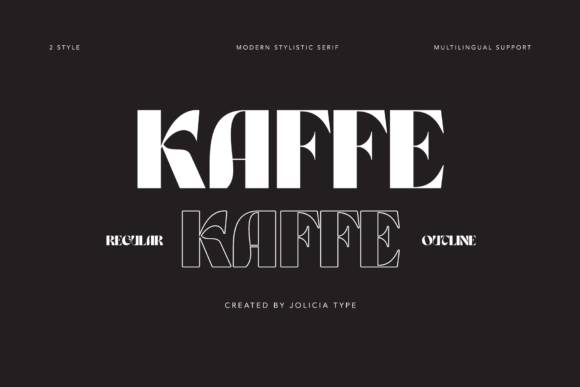 Kaffe: A Bold Sans Serif Typeface for Web Designers