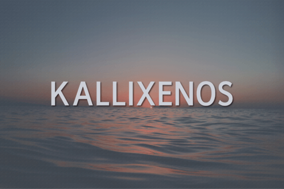 Kallixenos Font: Modern Elegance for Crafters