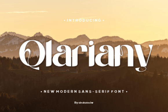 Qlariany: A Sans Serif Font That Brings Warmth to Editorial Design