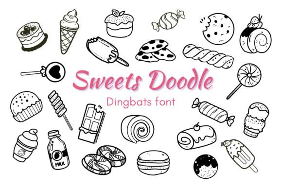 Sweets Doodle Font: A Playful Typeface for Charming Brand Visuals