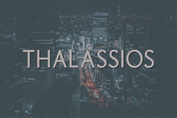 Thalassios: Elegant Sans Serif Font
