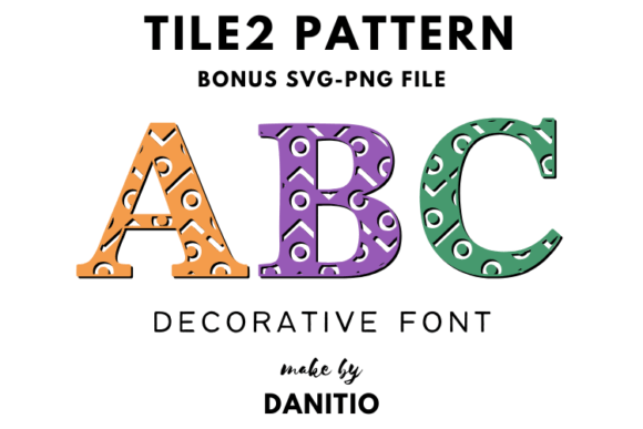 Tile 2 Pattern: A Decorative Font for Romantic Branding and Standout Design