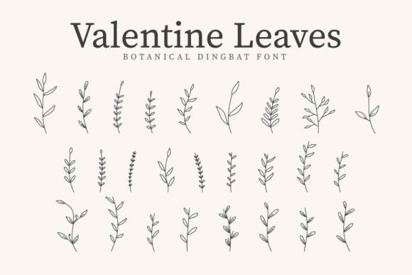 Valentine Leaves Brings Botanical Charm to Campaign Typography